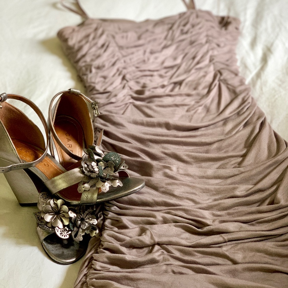 Strapless Ruched Party Mini Dress - Picture 5 of 6